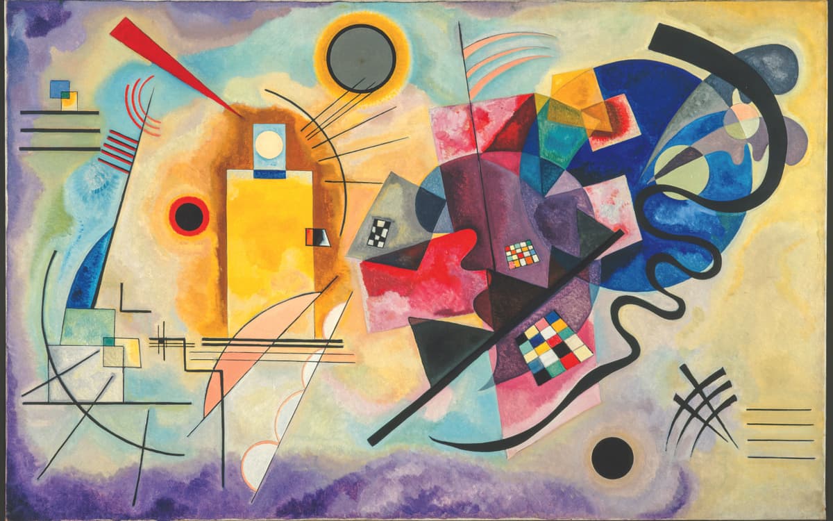 瓦西里·康定斯基，《黄-红-蓝》，1925年，巴黎