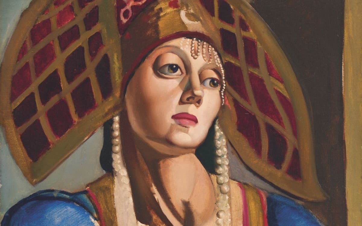 塔玛拉·德·兰皮卡《俄罗斯舞者》，1924-1925年，布面油画，Marek Roefler收藏 / Villa La Fleur © Villa La Fleur / 摄影：Marcin Koniak © Tamara de Lempicka Estate, LLC / Adagp, 巴黎, 2025